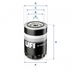 UFI OIL FILTERS 23.102.00