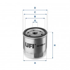 UFI OIL FILTERS 23.105.00