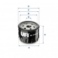 UFI OIL FILTERS 23.118.00