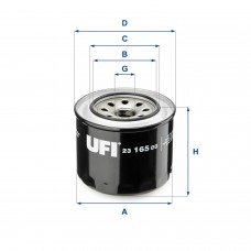 UFI OIL FILTERS 23.165.00