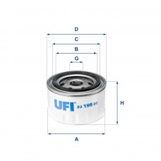 UFI OIL FILTERS 23.195.00