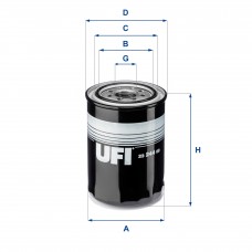 UFI OIL FILTERS 23.244.00