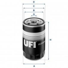 UFI OIL FILTERS 23.249.00