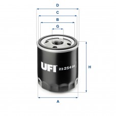 UFI OIL FILTERS 23.254.00