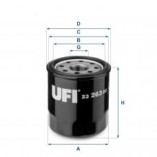 UFI OIL FILTERS 23.263.00