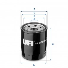 UFI OIL FILTERS 23.265.00