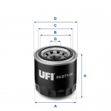 UFI OIL FILTERS 23.271.00