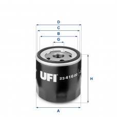 UFI OIL FILTERS 23.416.00 UFI OIL FILTERS 23.416.00