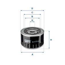 UFI OIL FILTERS 23.419.00 UFI OIL FILTERS 23.419.00