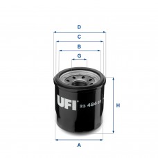 UFI OIL FILTERS 23.484.00 UFI OIL FILTERS 23.484.00