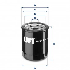 UFI OIL FILTERS 23.617.00 UFI OIL FILTERS 23.617.00